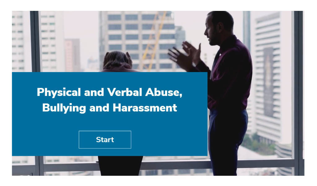 Physical verbal abuse training course - screenshot 1
