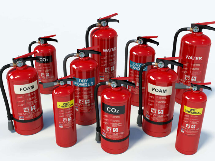 different types of fire extinguisher