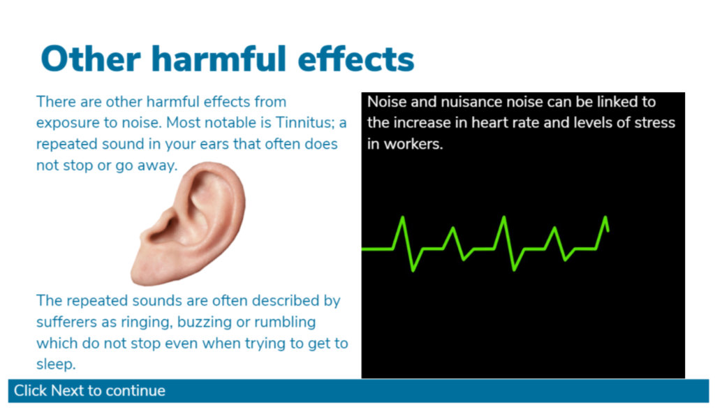 Noise awareness training course - screenshot 2