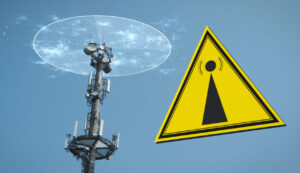 What is EMF – The EMF Warning Sign and a 5G tower