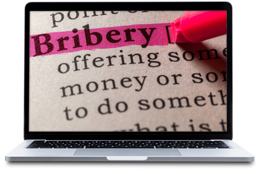 Anti Bribery Awareness Training Course - Laptop Image