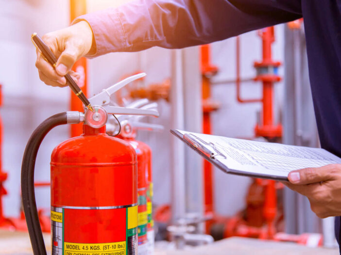 Always ensure that fire extinguishers are regularly checked