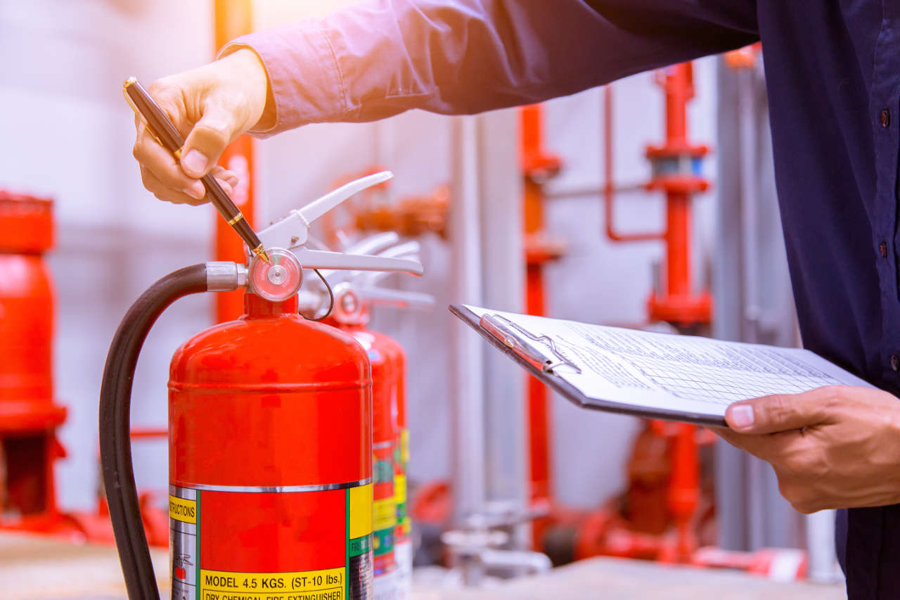 Always ensure that fire extinguishers are regularly checked