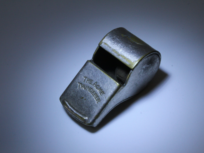 Metal whistle to symbolise the public interest disclosure act 1998