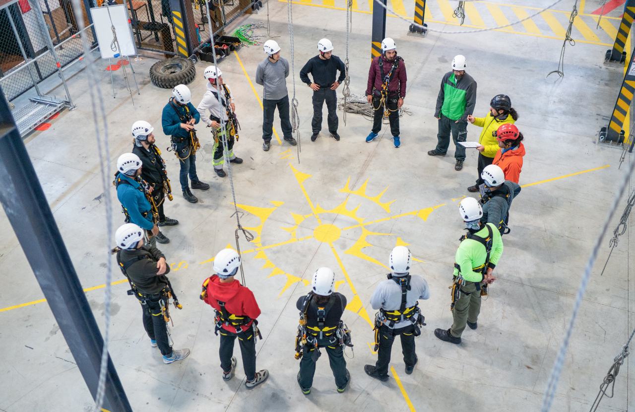 health and safety training on a construction site