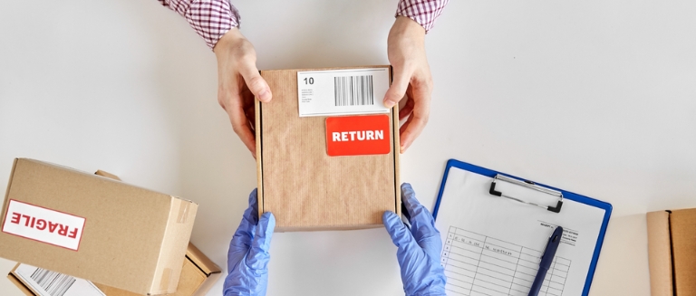 A product being returned under the Consumer Rights Act