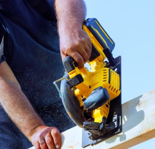 Hand Arm Vibration Awareness thumbnail - a worker using a handheld electric saw