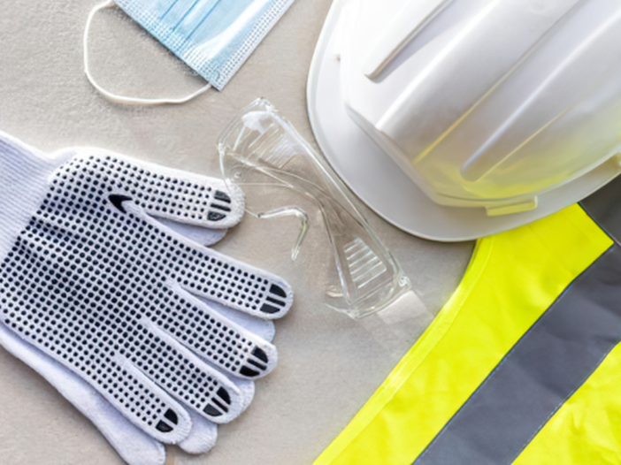 Photo of different types of PPE in the workplace