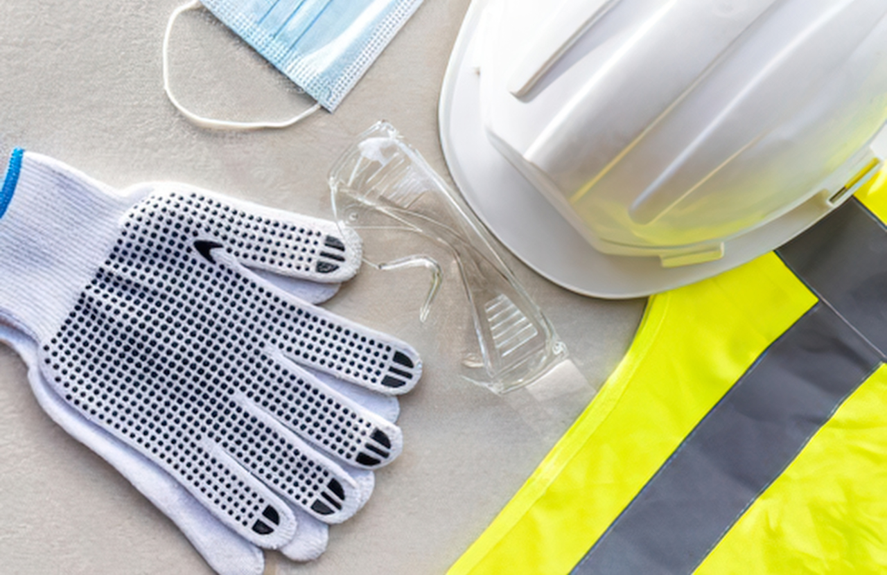 Photo of different types of PPE in the workplace